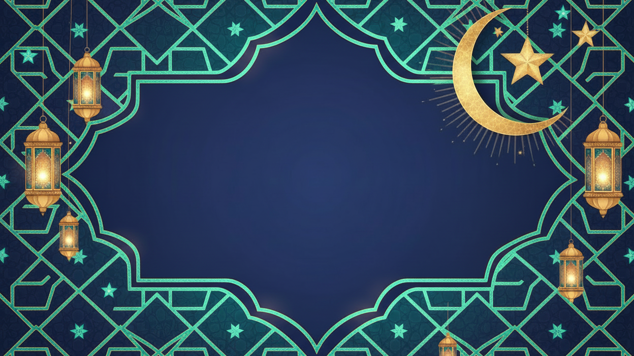 Hero banner with black, deep blue and turquoise colors